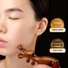 Wooden Wide Tooth Comb Massage Head Meridian Scalp Combs for Face Eye Shoulder Neck Anti-Static Hair Loss