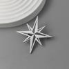 Stellar Mango Element Stainless Steel Brooch, Classic Fashion Badge, Banquet/Speech/Business Universal Lapel Jewelry.