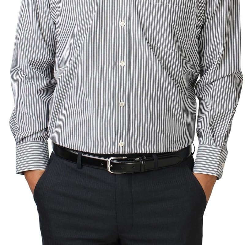 

[Atelier 365] belt men s genuine leather cowhide leather belt business casual color belt gentleman/oth-ux-be-1099-ats-onesize-black