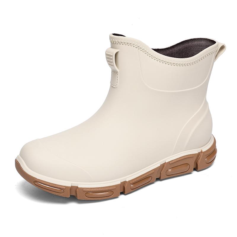 

New mid-calf rain boots for men s rain protection in autumn and winter, chef shoes, high-top outdoor men s shoes 45