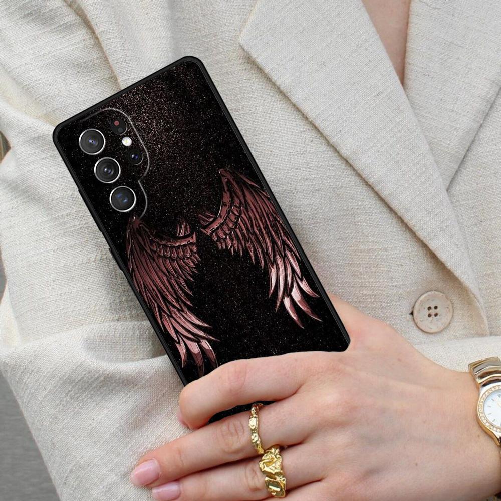 Exquisite Wings Cell Phone Case for Samsung Galaxy S26 Ultra S25 S24 S23 S22 S21 S20 Note10 Cover
