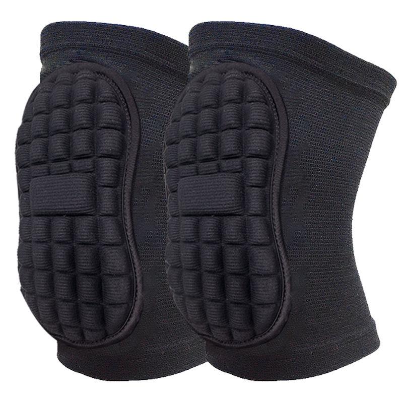 

Спортивные наколенники Утолщенная губка Рельефная вязка Танцы Футбол Волейбол На коленях Противоударные Наколенники для коленного сустава Леггинсы One size чёрный