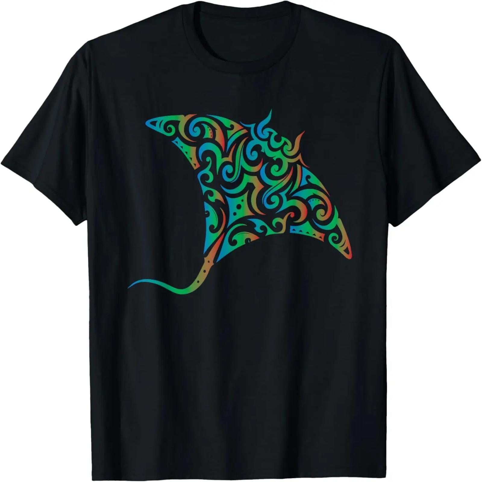 Крутая футболка со скатом-мантой S