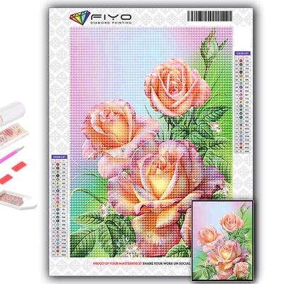 Cross Stitch Kit DIY Diamond Embroidery Flowers Diamond Painting Home Decor