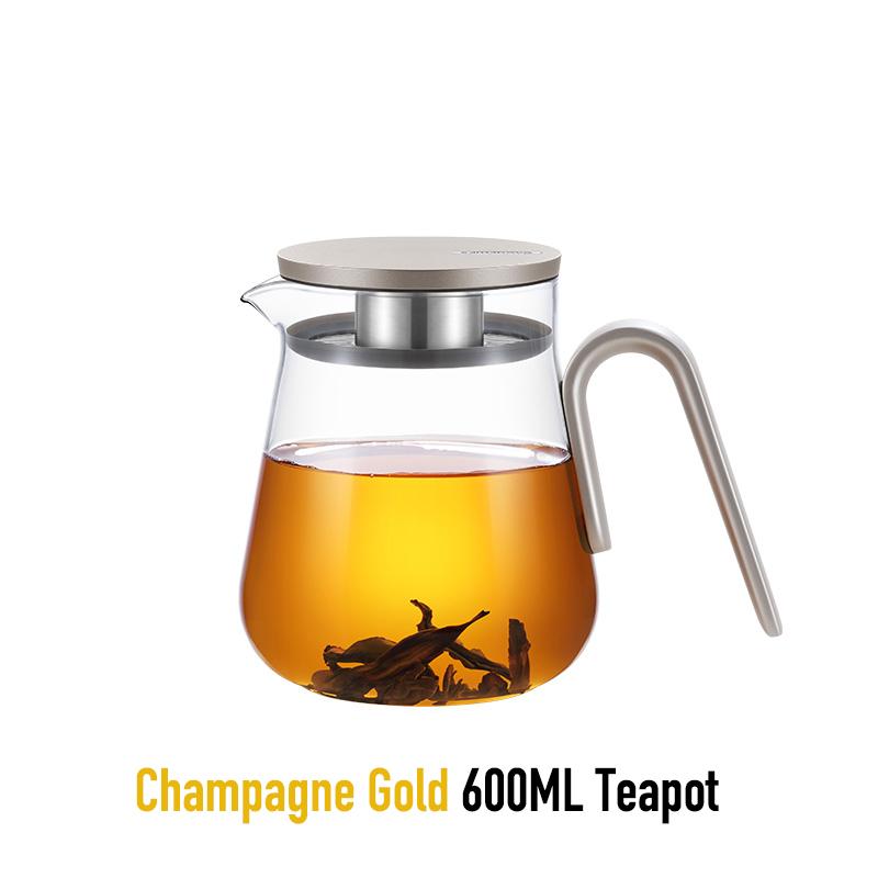 Samadoyo-High Borosilicate Glass Tea Pot, Fruit Tea Pot, Afternoon Tea Set with Filter