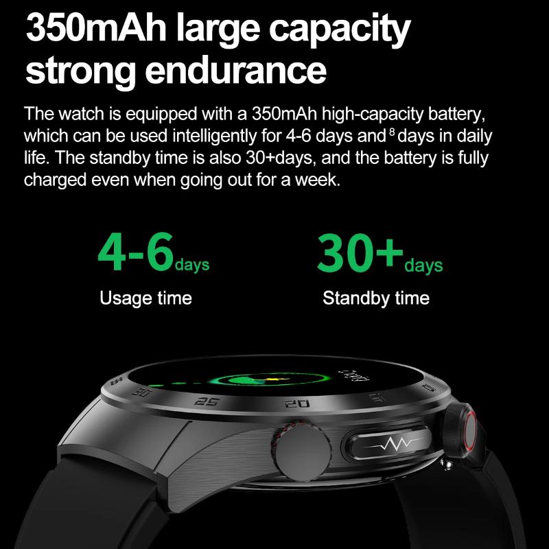 2025 New Non-Invasive Laser Treatment Three High Smart Watch Sapphire Screen Blood Fat Uric Acid ECG Health Diagnosis Smartwatch