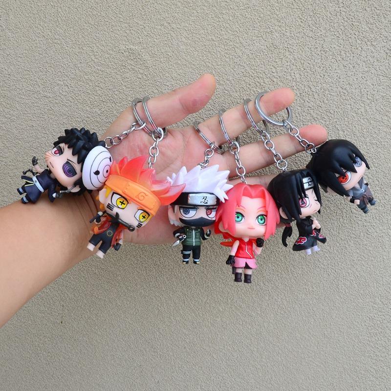 Key Chain Ferret Hand-made Cartoon Resin Naruto Sasuke Pendant Schoolbag Doll Key Chain