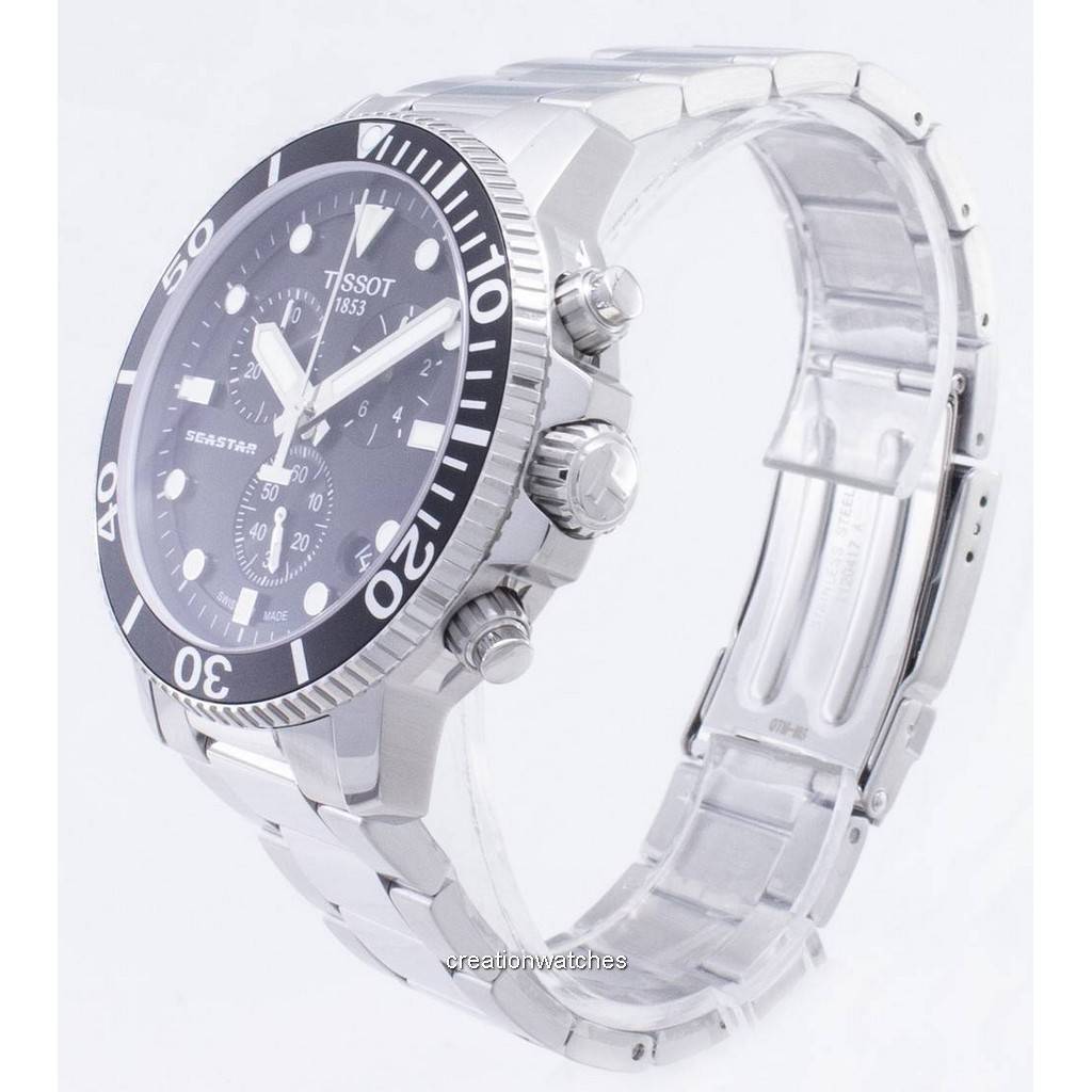 Tissot T-Sport Seastar 1000 T120.417.11.051.00 T1204171105100 Chronograph 300M Mens Watch