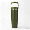 30oz Edelstahl tragbarer Reise-Thermosbecher mit Strohhalm - Großes Fassungsvermögen für Outdoor-/Autonutzung