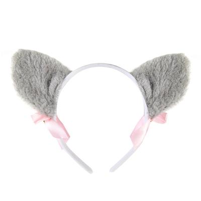Cute Plush Cat Ears Headbands With Bell Cosplay Headwear Hair Hoop Hairband