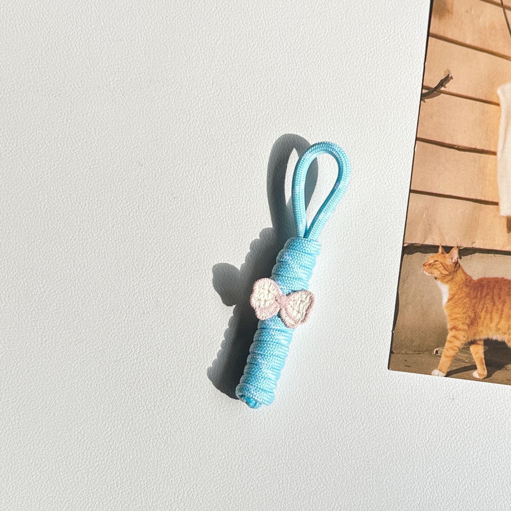 Engraved Korean Style Cartoon Animal Keychain Charm
