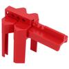 Adjustable Ball Valve Lock Red with 38mm Padlock for DN8‑DN50 Industry Chemicals Electricity Petroleum Coal