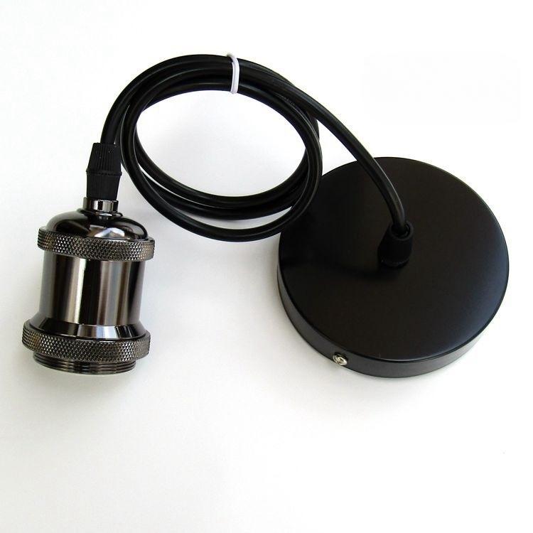 

Ретро промышленная лампа Эдисона с цоколем E27 для потолочного монтажа, подвесной светильник, винтажная светодиодная лампа, декоративный подвесной светильник, держатель для светильника E27 No Bulb