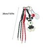 Cute PU Leather Schnauzer Bag Pendant Fashion Nylon Woven Rope Backpack Hanging Bags Accessories