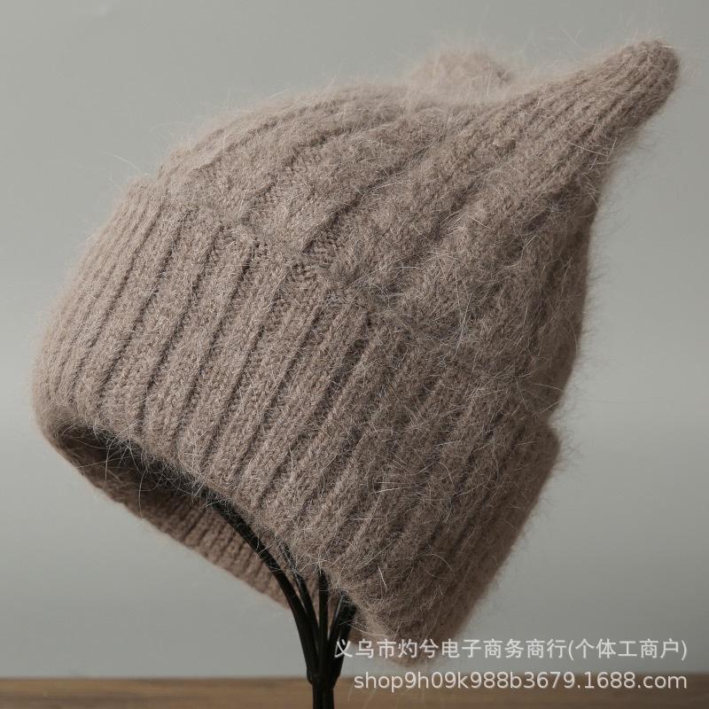 New autumn and winter versatile casual knitted wool hat children's outdoor warm cold sweet cold hat pullover hat tide