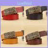 Vintage Leather Waist Belt For Women With Duallayer Cowhide Material And Stylish Metal Closure
