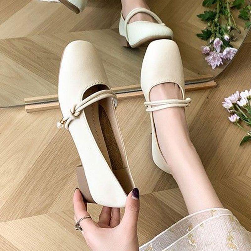 Mary Jane Fairy with Skirt Small Leather Single Shoes Girl 2025 New Spring and Autumn Evening Evening Gentle Evening Breeze Flat-bottomed Grandma Ladl