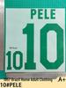 1957 Brazil Home Adult Jersey - A+ 10# PELE Heat Transfer Patch Number & Letters.