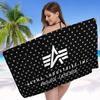 A-Alpha La I-Industries Logo Microfiber Beach Towel Absorbent Quick Dry Soft Yoga Swimming Resort Mountain Climbing Towel