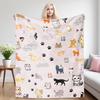 Cat Collage Nap Blanket,Flannel Blanket,Suitable For Sofas,Beds,Cars,Rooms,Offices,Camping,Exquisite Gift Blankets