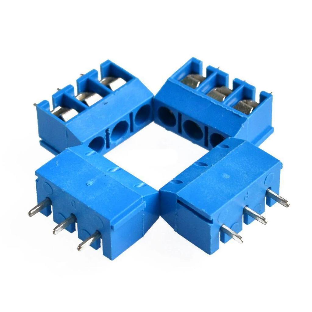 10PCS KF301 3 Pin Screw  Connector 5mm Pitch 5.08-301-3P 301-3P 3pin