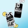 Racing Initial D Anime Sports Car Phone Case for iPhone 16 15 14 13 12 11 Pro Max Sheepskin Silver-edged Protective Case