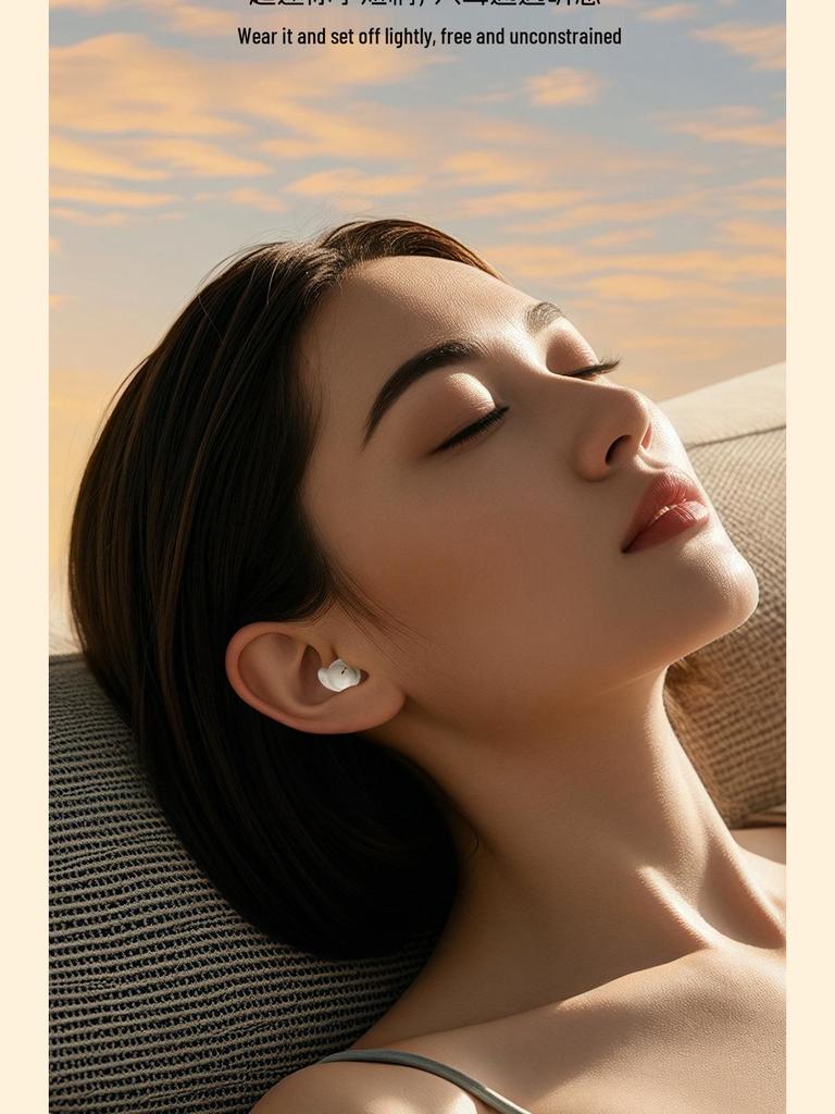 2025 Soft Silicone Wireless Bluetooth Sleep Earphones - Painless, Noise-Cancelling, Ideal for Side Sleeping and Sports