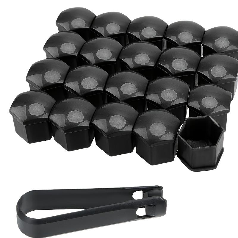 

20Pcs 17mm Silicone Wheel Hub Screw Covers, Universal Anti-Rust Car Tire Nut Protection Caps 20pcs pack чёрный