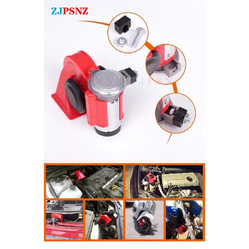 12V 24V Car Twin Dual Tone Compact Air Horns Kits For Car Truck Lorry SUV RV Train Caravan Boat Twin Tone Super Loud Waterproof