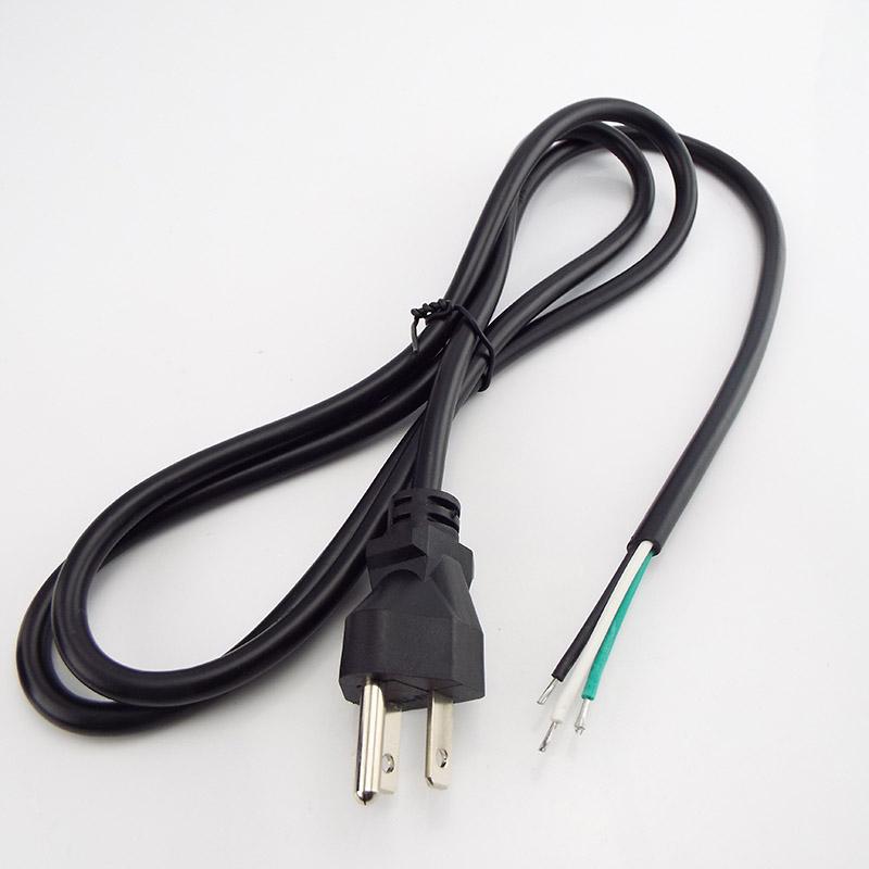 EU Us Plug 1.5m 2pin AC 110v 240v 3A Power Supply Adapter Cable Dishwashers Wire Extension Cord For Electrical Fan Vacuum