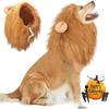 Halloween Pet Lion Head Hat Costume - Fun and Practical Dog Lion Mane Collar Outfit for Home Use Creative and Interesting