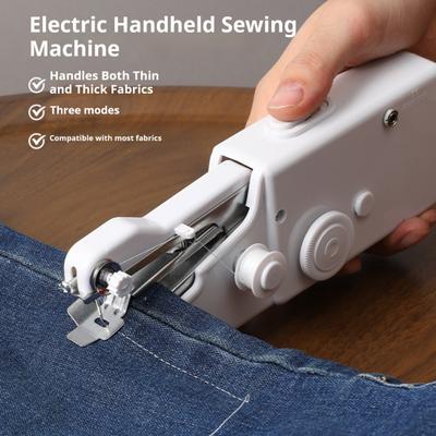 Handheld Mini Sewing Machine Electric Sewing Machine with 3 Sewing Modes Portable Sewing Machine Kit for Travel Home DIY Craft