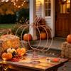 Vârf de pom de Halloween cu dovleac și lumini pentru decorarea vârfului bradului