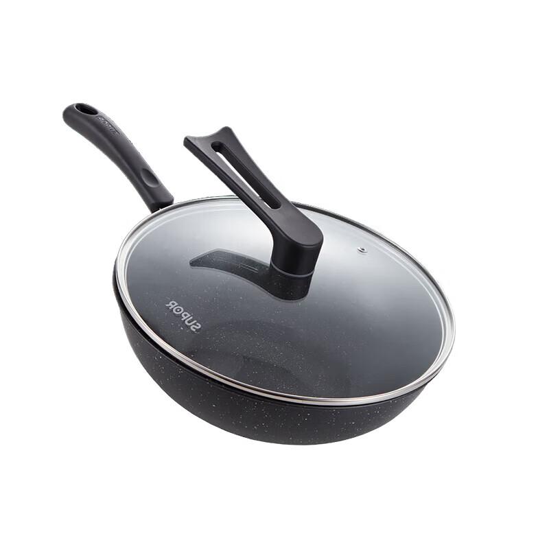 SUPOR VC30SP02 30cm Maifan Stone Non-stick Stir-Fry Pan