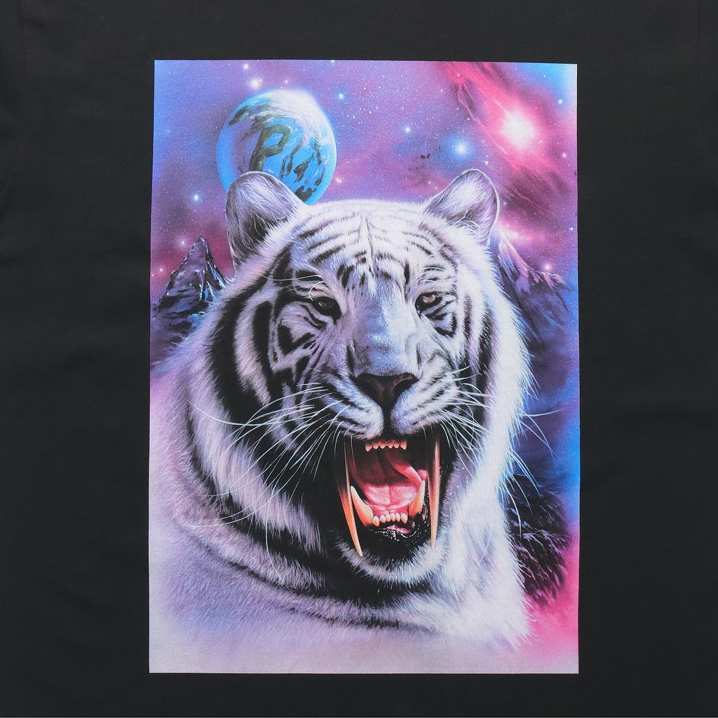 Palace X AMG Co-Branded White Tiger Graphic Logo Print Short Sleeve T-Shirt Unisex Tops Black P20AMGTS004