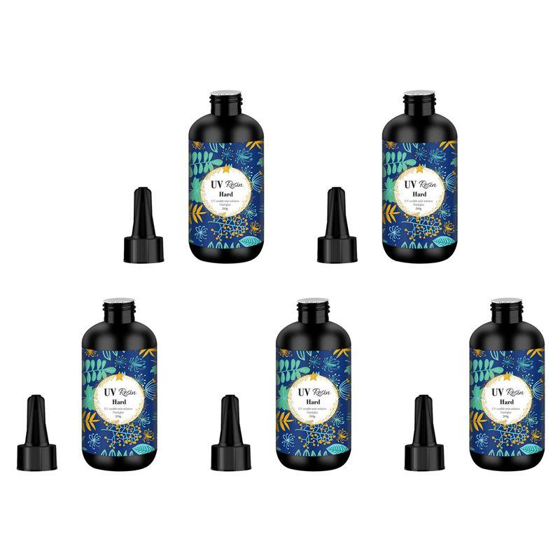 

A60Z5X UV Resin 200G Transparent Ultraviolet Curing Clear Hard Type Resin, Solar Cure Resin For DIY UV Resin Jewelry Makingmay