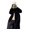 Autumn and Winter Thickened Long Stand-up Collar Imitation Mink Hair Thickened Wool Environmentally Friendly Fur Jacket Women's Light Coat
