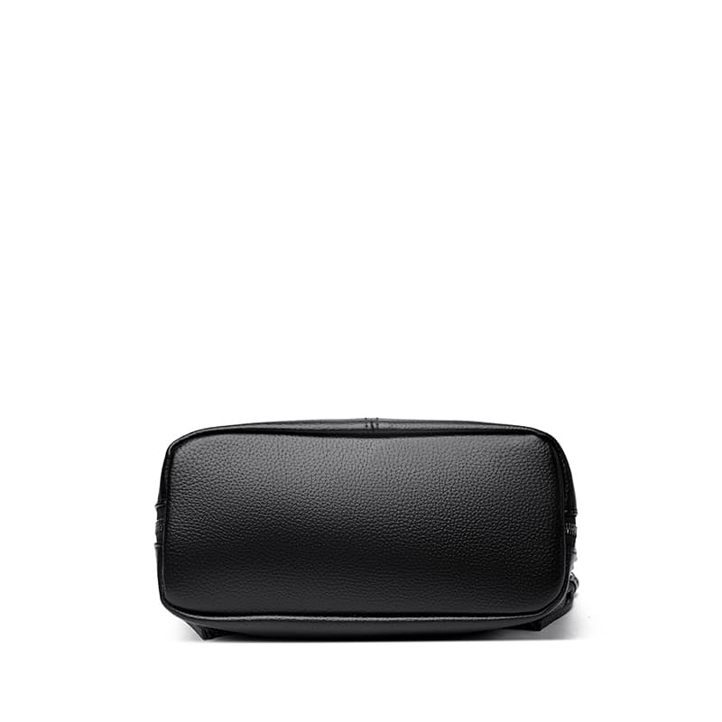 Soft leather fringed shoulder bag Crossbody tote women's bag