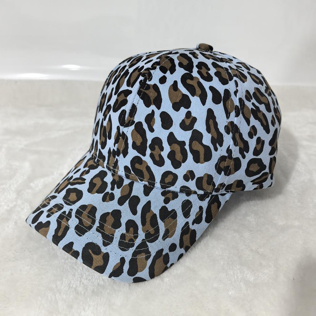 Leopard Print Baseball Cap Fashion Casual Sun Hats Adjustable Unisex Sports Cap For Women Men