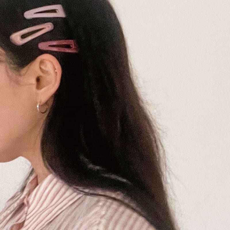 

objet213 Paris Sunset Small Hair Clip 2. Light purple