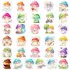 56/112Pcs Colorful Mushroom Creative Cartoon Stickers DIY for Stationery Box Pen Holder Lunch Box Phone Laptop Guitar Waterproof