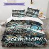 Name Custom blink-182 Pattern Bedding Set Quilt Cover Pillowcase Home Decor Gift (1 * duvet cover + 2 * pillowcase, without core)