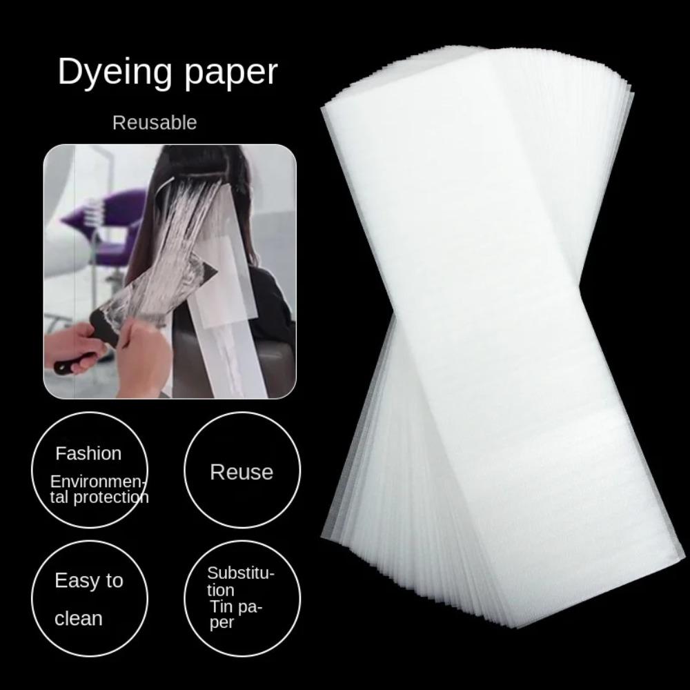 50PCS/Pack Professional Reusable Foam Hair Wraps Disposable Hair Dye Paper  Barber