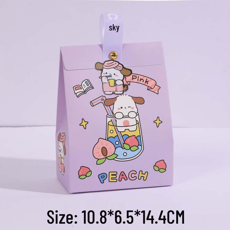 Qixi Festival Kids Candy Gift Bag: Birthday, Party, Wedding Favor - Cartoon Snacks