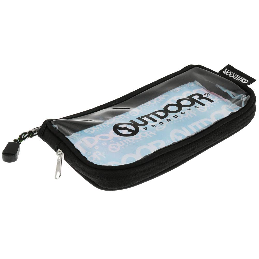 Sunstar Stationery Outdoor Clear Flat Pencil Case with Watercolor S1422308 Logo,