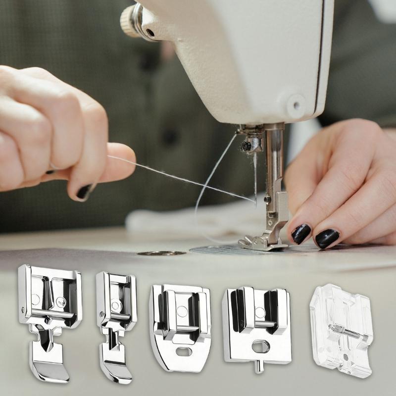 Extended Presser Foot for Flatbed Sewing Machines Sturdy Alloy Construction Smooth Cloth Feeding
