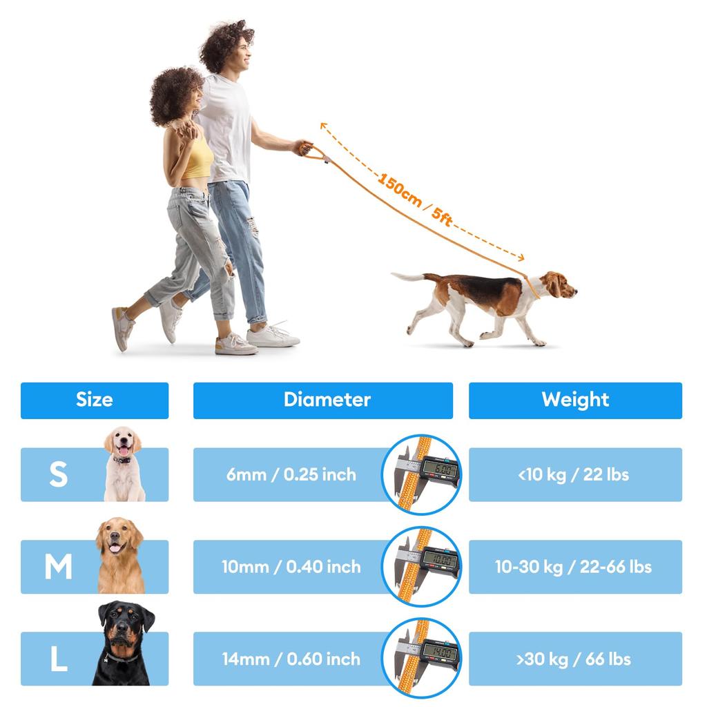 Grand Line Pet Slip Lead Rope for Extra Large Dogs and Cats Pink X 150cm Small, Medium, Large, - 1.5m 0.6cm