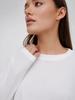 Cotton Sweatshirt Base Shirt  Long Sleeve Bottom Slit Base Shirt