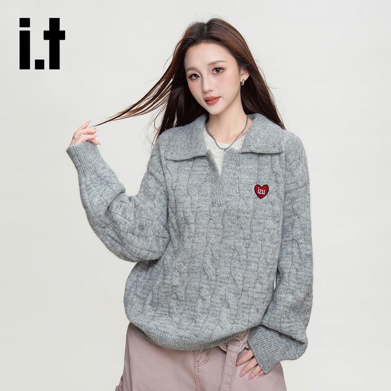 

Izzue Унисекс Вязаный свитер с V-образным вырезом, имитирующий двойку 3XL