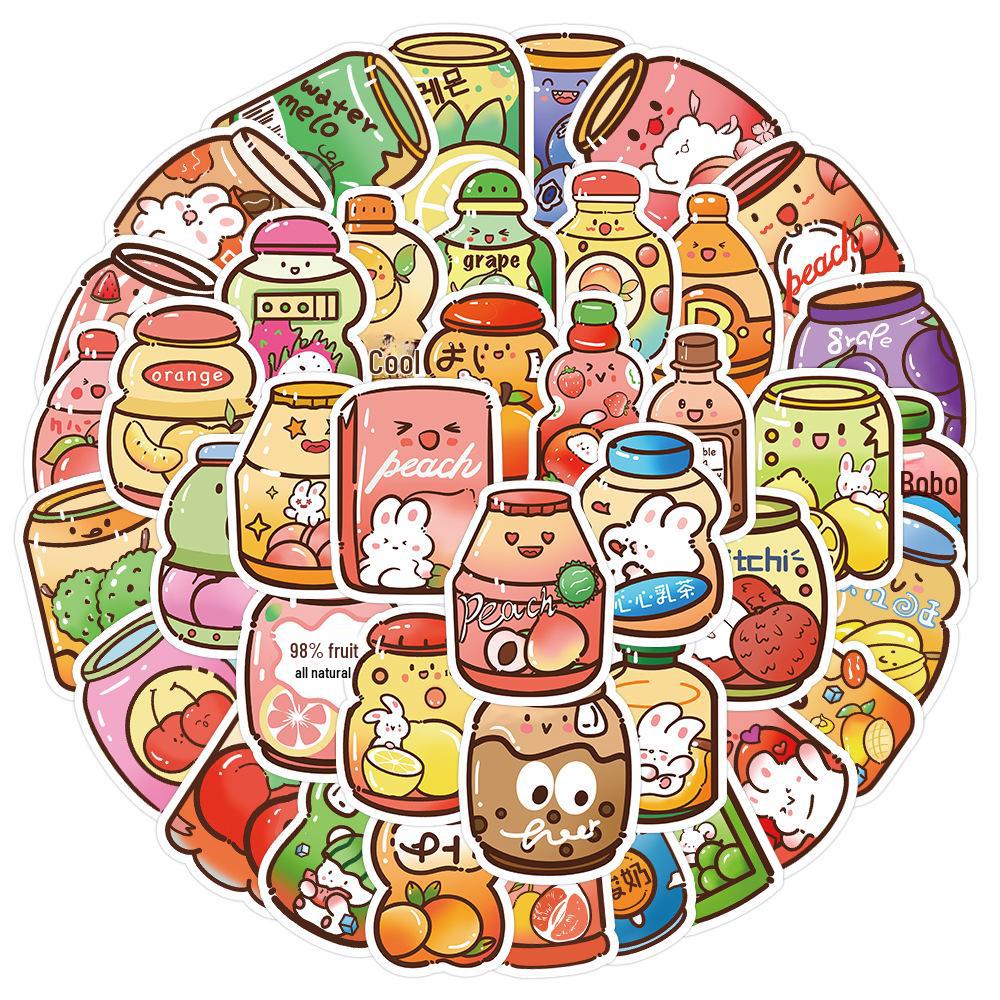 60-Piece Cute Animal Graffiti Sticker Set for Phone Cases, Water Bottles, and Laptops